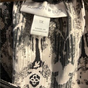 Fashion Bug Monochrome Abstract Blouse
